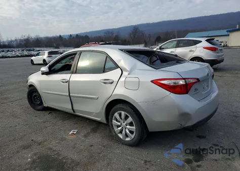 2016 Toyota Corolla L z USA, uszkodzony, nr VIN 2T1BURHEXGC486043